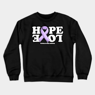 Testicular Cancer Support | Orchid Ribbon Squad Support Testicular Cancer awareness Crewneck Sweatshirt